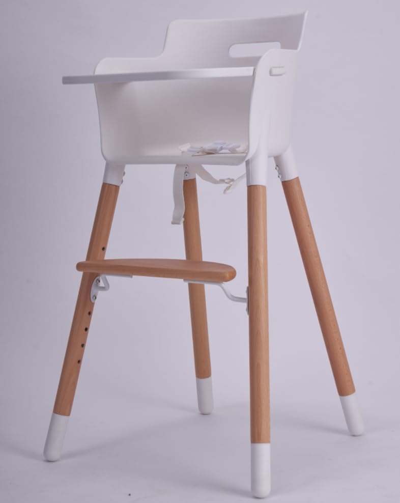 Tiny Dreny Wooden Baby High Chair High Chair for Babies and Toddlers 3in1