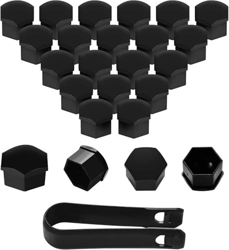 20 Pezzi Copridadi Bullone Ruota per Porsche Cayenne S GTS V6 2011-2016 2017 2018, Copridadi Esagonali per Pneumatici Tappo per Dado Ruota Pneumatici Tappi Protettivi,19mm