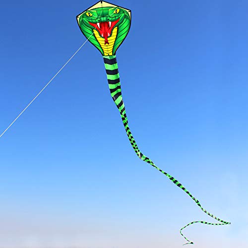 Hengda Kite For Kids 26.2Ft Large Power Cobra Snake Kites With Flying Line Outdoor Fun Sports Kite #TOP2