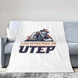 UTEP Miners Ultra-Soft Micro Fleece Blanket Soft Comfortable Flannel Blanket