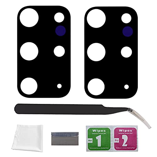 Eonpam 2 Pack Back Camera Glass for Samsung Galaxy S20+ Plus SM-G985, SM-G986 HD Rear Lens Glass Replacement + Repair Kit