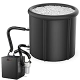 Ice Bath Chiller & Cold Plunge Tub Kit, 1/3 HP Cold Plunge Chiller with External Filter & Pump, 100Gal Ice Pod, Cold Plunge Tub with Water Chiller for Cold Therapy