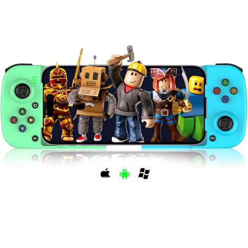 arVin Wireless Gaming Controller for iPhone Android Gamepad Joystick for iPhone 15/14/13, iOS, iPad, MacBook, Samsung Galaxy S23/22/21, TCL, One Plus, Tablet, PC, Call of Duty Mobile, Genshin, Diablo