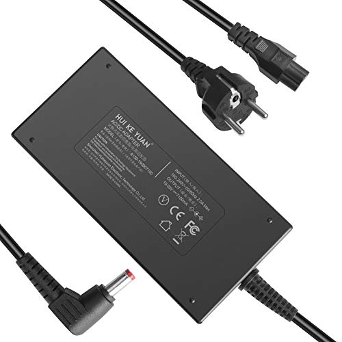 HKY - Alimentatore di rete 135 W 19 V per Acer Nitro 5 Gaming Laptop AN515-41 AN515-41-F6UH 11CP F5RL; AN515-51 AN515-51-55WL AN515-51-53W5 AN515-51-56U0;A515-53-55G9 53-52FA, Aspire Serie 7 5