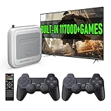 Kinhank Super Console X Pro with 100000+ Games,TV & Game System in 1 Mini Retro Game Consoles for 4K TV HD/AV Output,Compatible with 63+ Emulators,2 Wireless Game Controllers Included
