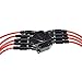A-Team Performance Silicone Spark Plug Wires with Black 90 Degree Boot SBC Compatible with Chevy GMC Truck SUV Vortec 5.0L 5.7L 5700 350 1996-2003 Red 8.0mm