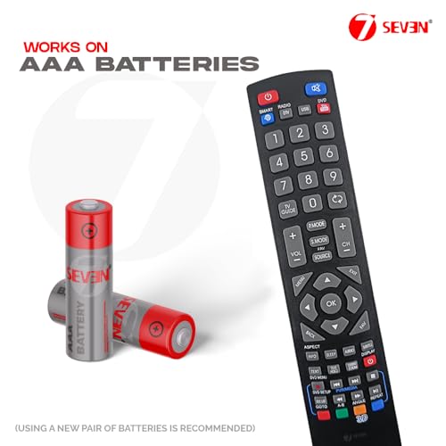 Image of 7SEVEN Compatible with Blaupunkt Tv Remote Suitable for Led Smart Android Television and Recommend to Match Exactly to replicate Function as Like Original Tv Remote Control