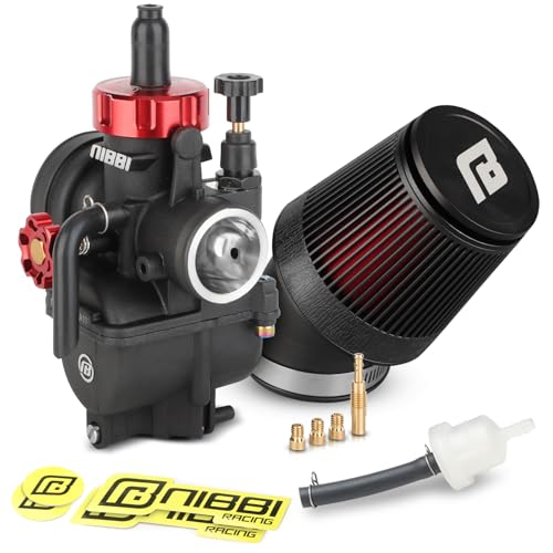 Image of NIBBI 24mm Carburetor with CNC 48mm Air Filter kit,PE24 Carburetor fit for 150cc Pit Bike,Upgrade for SSR150cc Apollo150cc X-PRO150cc Performance Parts