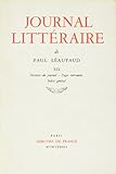  JOURNAL LITTERAIRE - XIX - Histoire du journal - Pages retrouv [Paperback] LEAUTAUD Paul