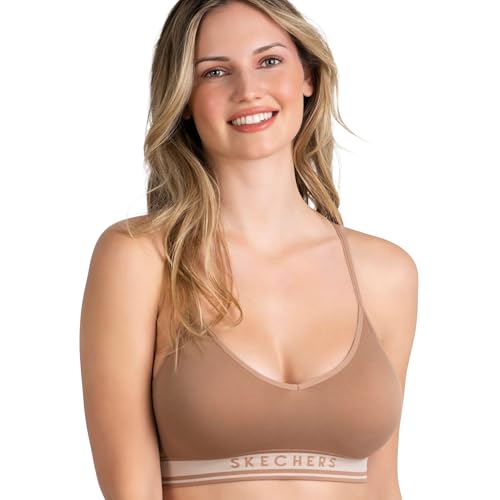 Skechers 3 Pack Womens Sports Bra, Sujetador Deportivo, Seamless Bralette, Yoga Athletic Workout4