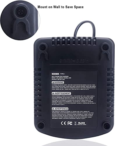 Chargeur CMCB104 rapide compatible batterie Craftsman 20V Max lithium V20