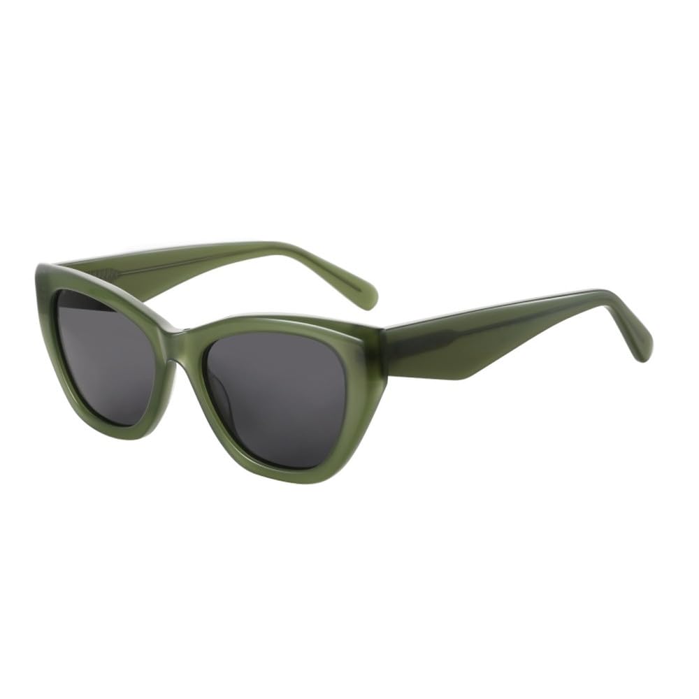 Occhiali da sole polarizzati in acetato con motivo farfalla e protezione UV400, ideali come regalo per lo shopping.