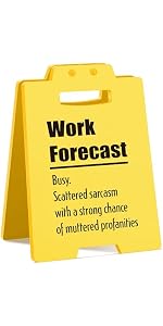Amazon.com: Funny Answer Desk Rates Sign – Humorous Office Desk Decor ...