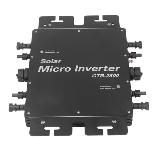 2800 W Solar-Grid-Tie-Wechselrichter Mit MPPT-Technologie IP65 Wasserdicht Geeignet Für Photovoltaik-Solarstromerzeugung EU-Stecker 230 V Netzgekoppelter Wechselrichter