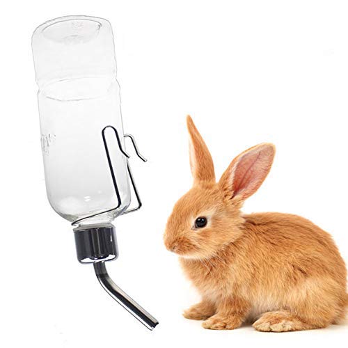 Sage Square Leak Proof Cage Attachment Water Bottle Cum Feeder for Guinea Pig/Rabbit/Puppy/Cat/Kitten (180ml)-image-23