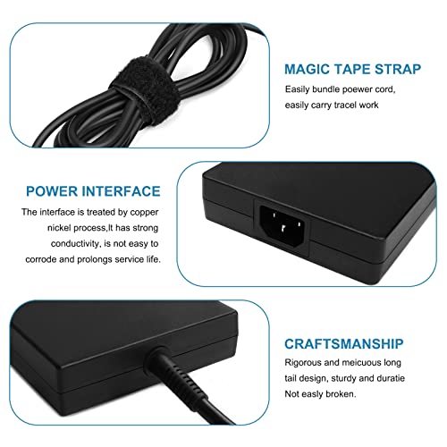 200W Laptop Charger For Hp Omen 15 15T 17 17T Hp Zbook 15 17 G3 G4 G5 Hp Zbook Studio G3 G4 G5 Hp Pavilion Gaming 15-Cx Power Cord L00818-850 835888-001 Tpn-Da10 Tpn-Ca03 #TOP3