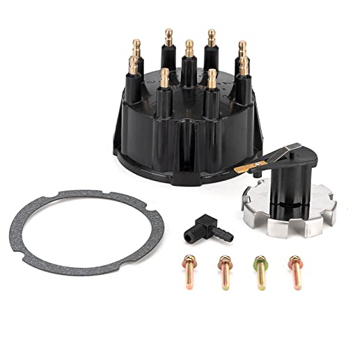 Distributor Cap And Ignition Rotor Kit - Compatible With Mercruiser Gm V8 Engines With Thunderbolt Iv And V Hei Ignition System - Replaces 185273, 805759Q3,805759T3, 805759T1, 18-5395 #TOP20