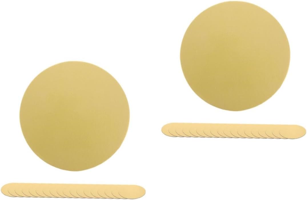 Hemobllo 60pcs Round Paper Cake Drums Sturdy Cake Display Bases for Birthday and Desserts Thick Reusable and Greaseproof Boards for Bakeries and Home Use