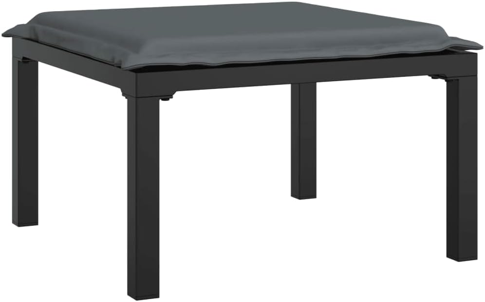 Patio Lounge Set Black and Grey, Outdoor Sectional Sofa Units, 362804