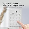 Bigme B6 eReader E-Ink de 6", 2GB+32GB, Android 14, luz frontal, blanco | pantalla HD 212PPI, sistema abierto Android 14, luz frontal de 36 niveles, almacenamiento expandible hasta 1TB, cuerpo ultra delgado de 6.98mm 6