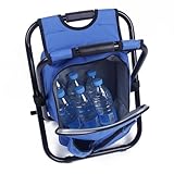 Cadeira Mochila Bolsa Semi Termica 2 Em 1 Banco Banqueta Portatil Pesca Praia Pescaria Camping Acampamento Conserva Alimentos Bebidas Fruta Fila De Espera Portatil Multiuso