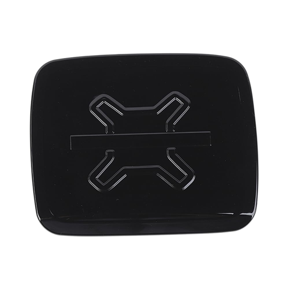 Fuel Filler Cap Door Oil Gas Tank Cover Trim Decoration Sticker For Jeep Renegade 2016 2017 2018 2019 2020 2021 2022 2023 2024 Exterior Accessories (Black)