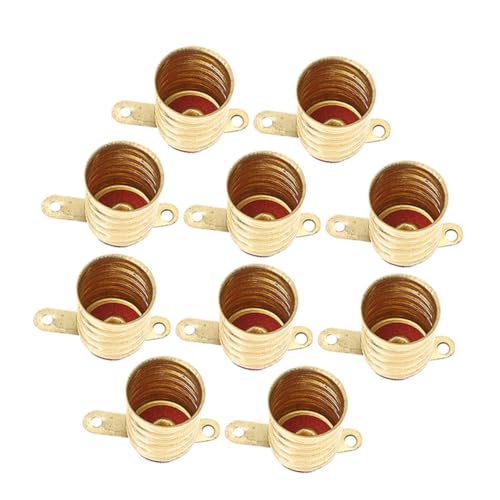 HOMSFOU 10piezas Portalámparas Vintage Casquillo Roscado Compatible Lámparas Antigua Decoración