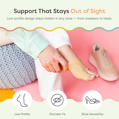 ZenToes Bunion Relief Sleeve | Gel Bunion Pads & Corrector for Men & Women | Cushioned Support for Toe Alignment | 1 Pair (Small, Women 5-7, Men 4-6) - Thumbnail 3