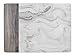 CREATIVE TOPS Manteles Individuales Estampados con Reverso de Corcho, Blanco y Gris, Medium Placemats, 6