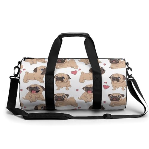 Sac de voyage Carlin blanc et brun grand sac week-end pour camping et randonnée