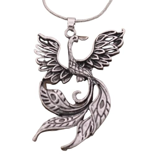 Collar de cruz con colgante de fénix para niñas joyería de moda creativa y moderna