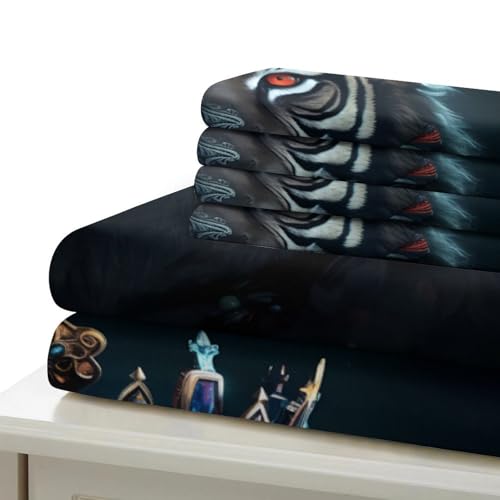 Housse de Couette Tigre 3D Anti-Tache pour Lit King Size - 7