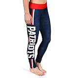 NFL Women's Team Stripe Leggings, New England Patriots
