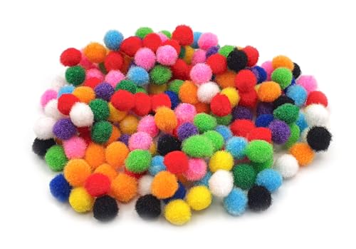 Mini pompons assortis 0,8 cm 100 pièces