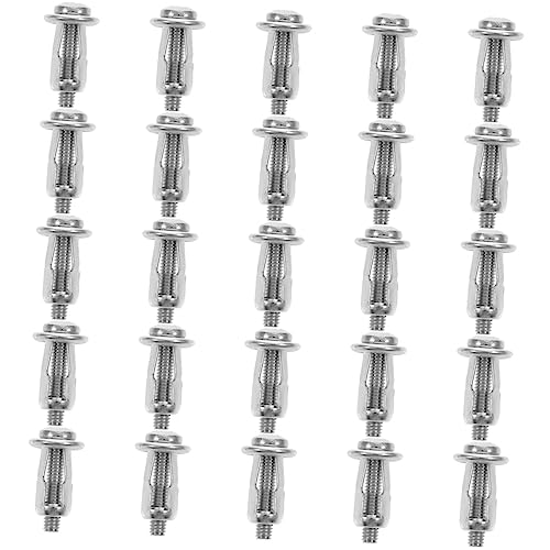 Luxshiny 25 pezzi Ancoraggio per con per Fissaggio Ad Metallo per Carichi Pesanti Compatibili con Ancoraggi per Porte Hollow Accessorio Versatile per Installazioni Sicure