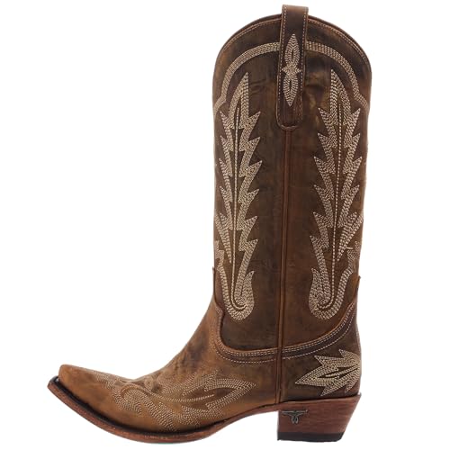 Lane Women's Lexington Tall Western Boot Snip Toe Caramel 8 1/2 M US2