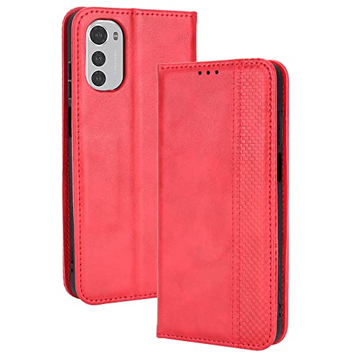 Wallet Case for Motorola Moto E32s/Moto E32 Case, Flip Case for Motorola Moto E32s/Moto E32 Retro Style Wallet Magnetic Cover - Image 4