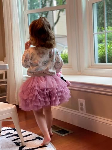 Image of Tutu Skirt for Baby Girl Toddler 6 Layered Tulle Skirts 1-8T