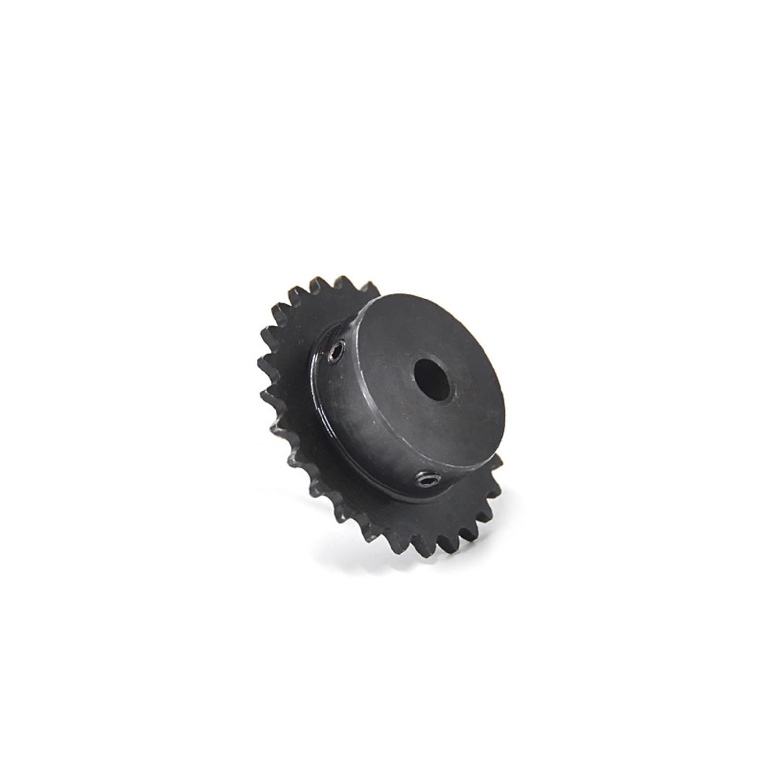 Bevel Gear Pinion Hardware Mechanical 1pcs 04C Chain Gear 45# Steel 25Teeth D Shape Bore Keyway Industrial Sprocket Wheel with Top Wire(20mm Keyway 6x2.8mm)