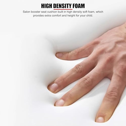 EVTSCan Salon Booster Seat Cushion for Child Hair Cutting PU Leather Waterproof Soft Barber Spa Equipment - Image 3