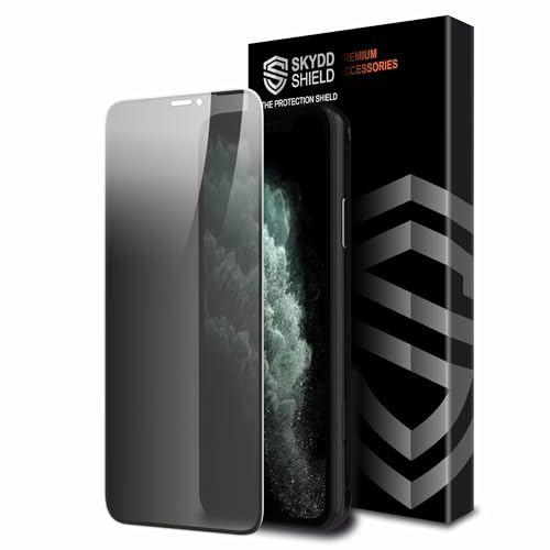 Image of Military-Grade Anti Spy Privacy Tempered Glass For iPhone 11 Pro, iPhone X and iPhone Xs (5.8 Inch) With Installation Kit | Edge to Edge Coverage | Black