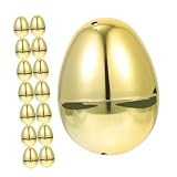 ifundom 15 Stück Osterdekorationen Dekorierte Eier Ostereier Behälter Dekoration Zum Thema Ostern Ostereihalter Zum Ausstellen Ostern Dekorative Eier Ostereierfüller Golden Plastik