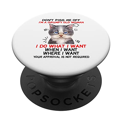 No me molestes, soy una anciana gruñona, hago lo que quiero PopSockets PopGrip Intercambiable