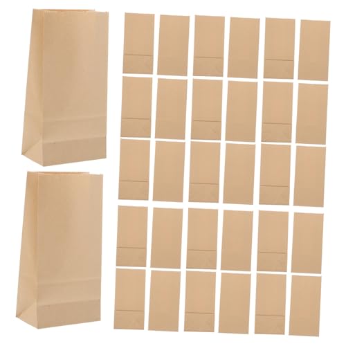 Toyvian 100 Piezas Papel Kraft Reutilizables para Embalaje de Snacks Almacenamiento de Alimentos y Organización de Pequeños Artículos para Fiestas y Uso Comercial