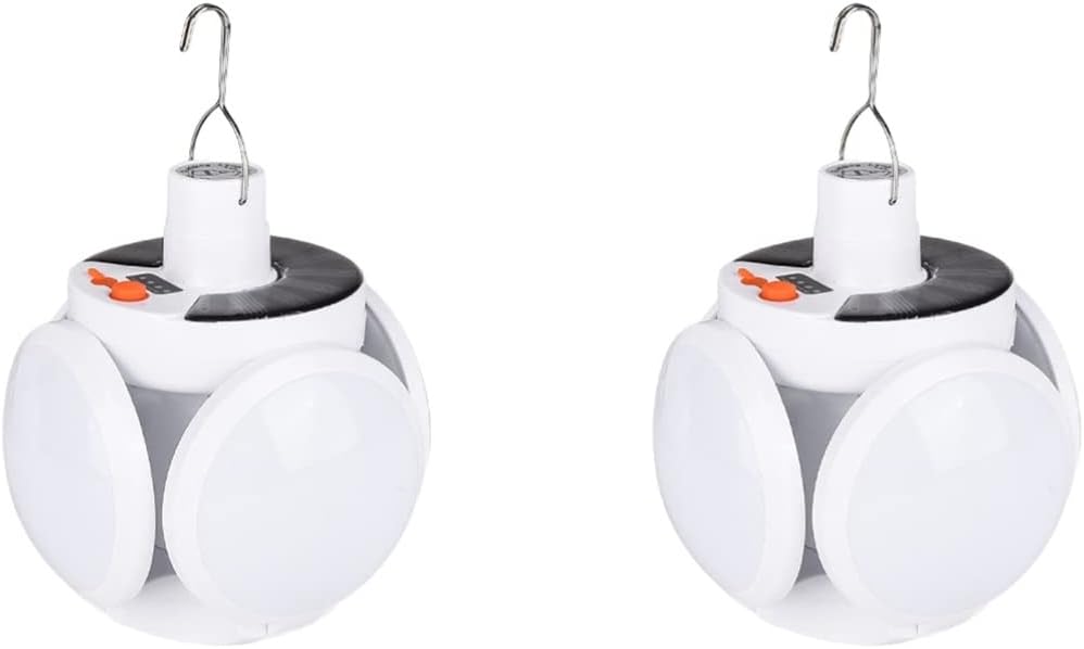 Camping Lantern, 3pcs Portable Outdoor Metal Foldable Lamp Market Tent Powered for Bulb Solar Color Light Assorted Dawn