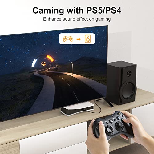 Image of CableCreation USB to 3.5mm Jack Audio Auxiliary Adapter, External USB Stereo Sound Card with 3.5mm Headset and Microphone Jack for Windows, Mac, Linux,PS4 /PS5, Plug and Play, Black