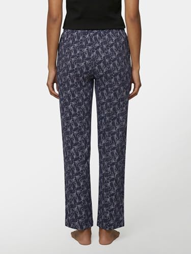 Image of Enamor Mid Rise Full Length Adjustable Drawstring Hangout Pant for Women - Relaxed Fit, Combed Cotton - E4A5