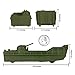 BMC Classic Marx Landing Craft - 4pc Tan vs. OD Green Plastic Army Men Vehicles