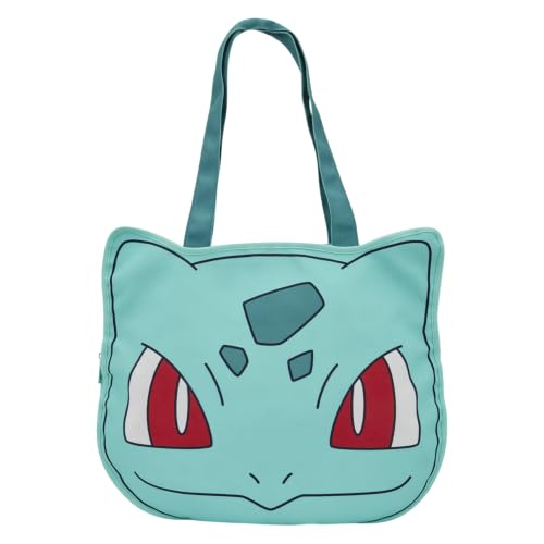 Loungefly Pokémon: Bulbasaur - Canvas Tote Bag with Zipper - Collectible Bags