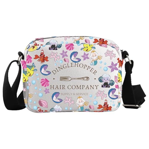 WCGXKO Mermaid Princess Crossbody Bag Cartoon Princess Gift Fairy Princess Gift